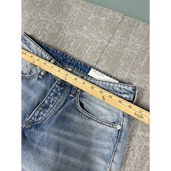Rag & Bone Rosa Mid Rise Boyfriend Distressed Boho Jean Womens 26 - Picture 5 of 8